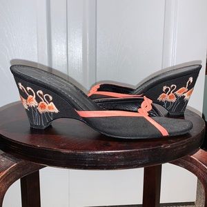Lulu Guinness London sandals. True art  size 38 1/2. Made in Spain